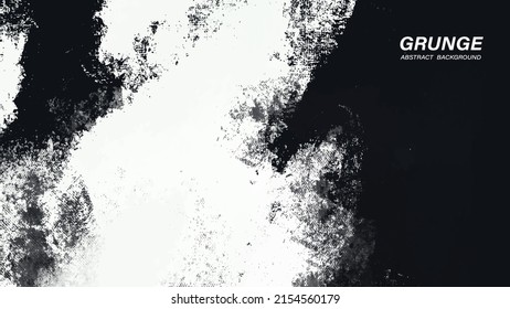 Black and white abstract grunge paint texture background.