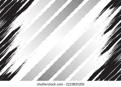 Textura de grifo abstracto en blanco y negro con fondo de semitono