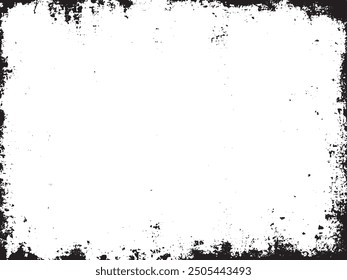 Black and White Abstract Grunge Texture: A monochrome vector design featuring distressed and grainy elements