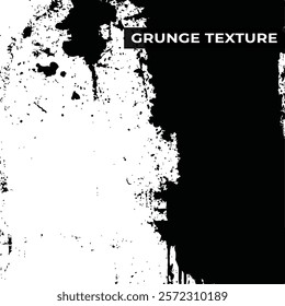 Black and White Abstract Grunge Texture background Vector