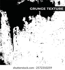 Black and White Abstract Grunge Texture background Vector