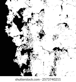 Black and White Abstract Grunge Texture background Vector