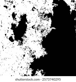 Black and White Abstract Grunge Texture background Vector