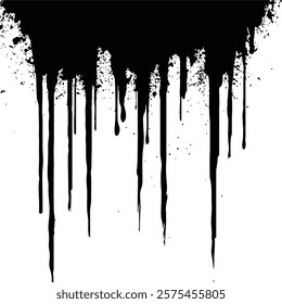 Black and White Abstract Grunge Texture background Vector