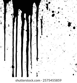 Black and White Abstract Grunge Texture background Vector