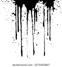 Black and White Abstract Grunge Texture background Vector