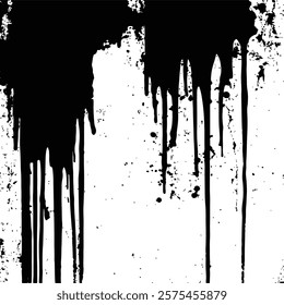 Black and White Abstract Grunge Texture background Vector