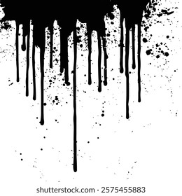 Black and White Abstract Grunge Texture background Vector