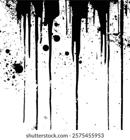 Black and White Abstract Grunge Texture background Vector