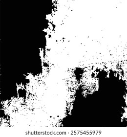 Black and White Abstract Grunge Texture background Vector