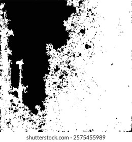 Black and White Abstract Grunge Texture background Vector