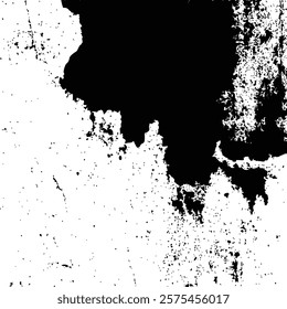 Black and White Abstract Grunge Texture background Vector