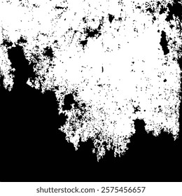 Black and White Abstract Grunge Texture background Vector