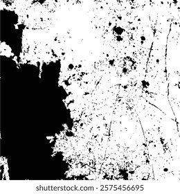 Black and White Abstract Grunge Texture background Vector