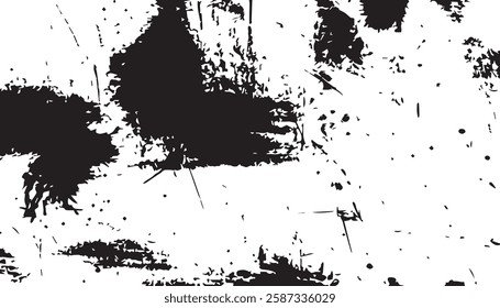 Black and White Abstract Grunge Texture background. Grunge Distressed Paint Background Overlay Texture. 