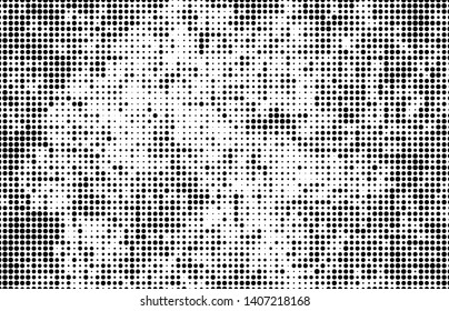 Black and white abstract halftone background