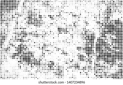 Black and white abstract halftone background