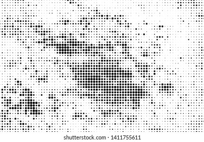 Black and white abstract halftone background