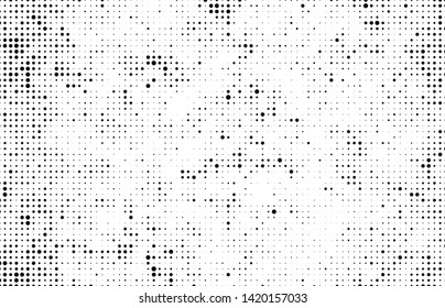 Black and white abstract halftone background
