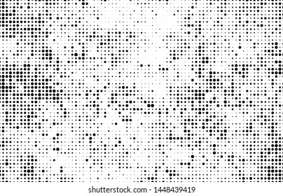 Black and white abstract halftone background
