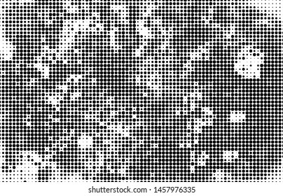 Black and white abstract halftone background