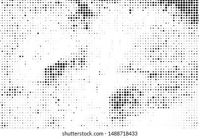 Black and white abstract halftone background
