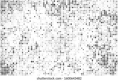 Black and white abstract halftone background