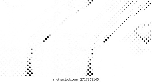 Preto e branco Abstract Meio-Tom Ponto Padrão Fundo. conceito de tecnologia futurista