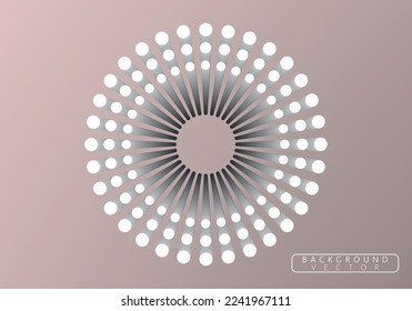 Black and white abstract halftone dots background. Vector illustration