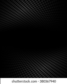 Black and white abstract halftone, perspective background