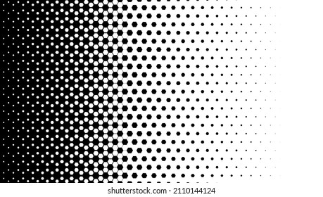 Black and white abstract halftone texture