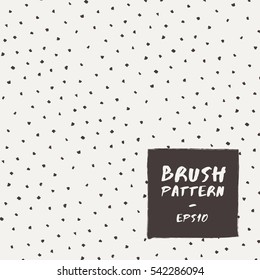 Black and White Abstract Hand Drawn Pattern : Vector Illustration