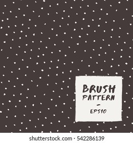 Black and White Abstract Hand Drawn Pattern : Vector Illustration