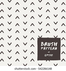 Black and White Abstract Hand Drawn Pattern : Vector Illustration