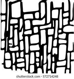 black and white abstract hand drawn texture.