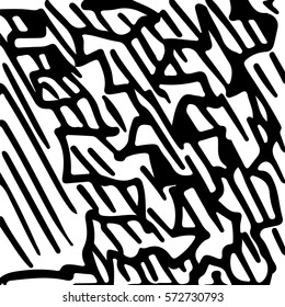 black and white abstract hand drawn texture.