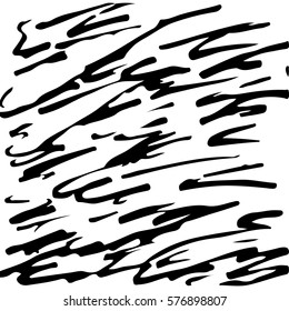 black and white abstract hand drawn texture.