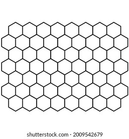 black and white abstract hexagon pattern background