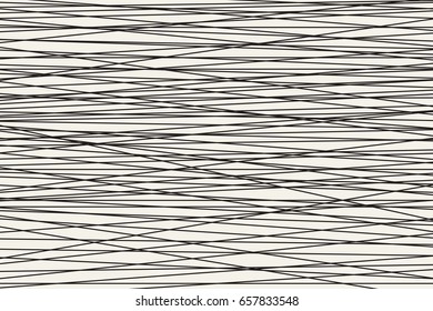 Black and white Abstract horizontal striped pattern. Vector illustration.
