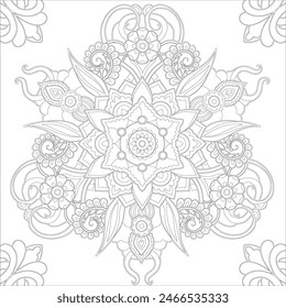Arte vectorial de ilustración abstracta en blanco y negro