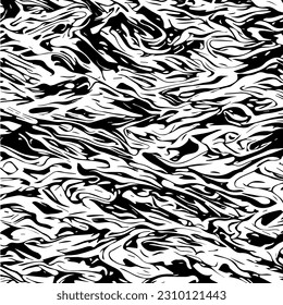 Black and white abstract ink puddle pattern. Fabric patterns for the fashion industry