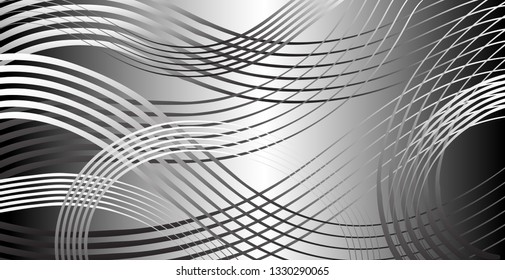 Black and white abstract lines