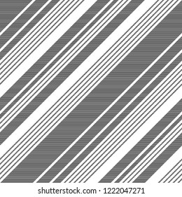 Black white abstract lines seamless pattern. Vector illustration.