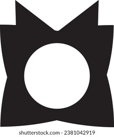 black and white abstract logo