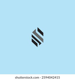 black and white abstract logo 