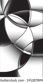 Black and white abstract paint background. Modern screen vector design for mobile