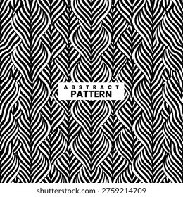 Black and white abstract pattern