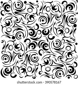 black and white abstract pattern