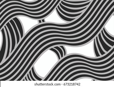 Black and white abstract pattern