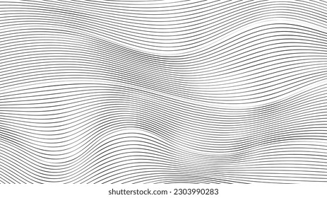 Un patrón abstracto en blanco y negro con líneas curvas